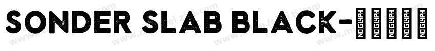 Sonder Slab Black字体转换